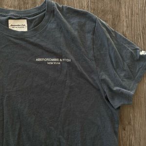 Mens Soft Abercrombie & Fitch Blue Short Sleeve Tshirt
